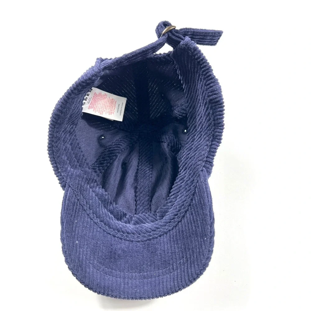 Boden Kids Navy Blue Corduroy Baseball Cap Hat 2-4Y 104cm Adjustable EUC